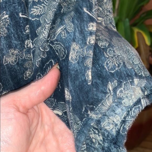 LRL Blue 1/4” sleeve Pheasant top shirt large - Picture 8 of 8